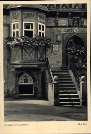 Ansichtskarte / Postkarte Aus einem alten Städtchen, Max Baur