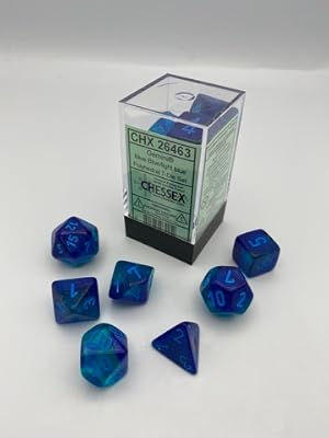 Gemini® Polyhedral Blue-Blue/light blue Luminary 7-Die Set