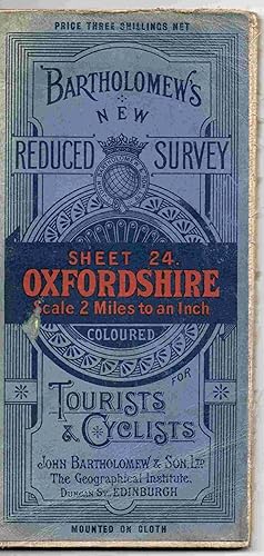 Bartholomew's New Reduced Survey. Sheet 24. Oxfordshire. Scale 2 Miles to an Inch. Coloured for T...