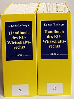 Bild des Verkufers fr Handbuch des EU-Wirtschaftsrechts (2 Bnde KOMPLETT) - Grundwerk bis 47.Erg.Lfg.: Stand: Mrz 2019. zum Verkauf von books4less (Versandantiquariat Petra Gros GmbH & Co. KG)