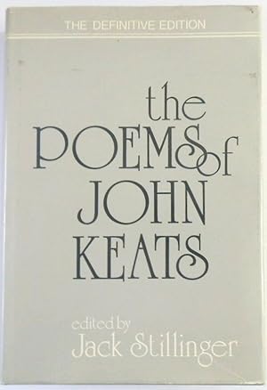 Bild des Verkufers fr The Poems of John Keats zum Verkauf von PsychoBabel & Skoob Books