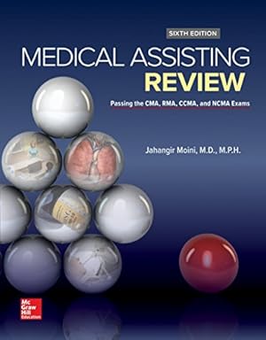 Bild des Verkufers fr Medical Assisting Review: Passing The CMA, RMA, and CCMA Exams by Moini MD MPH, Jahangir [Paperback ] zum Verkauf von booksXpress