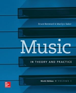 Seller image for Music in Theory and Practice, Vol. 1 with Workbook by Benward Sightsinging Complete, Bruce, Saker Music in Theory and Practice, Marilyn [Paperback ] for sale by booksXpress