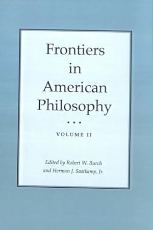 Seller image for Frontiers in American Philosophy for sale by GreatBookPricesUK