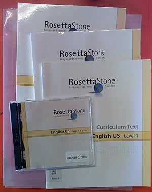 Immagine del venditore per RosettaStone Language Learning Success, Englisch Kurs in Mappe, 3 Bcher (Curriculum Text ENglish US Level 2, Level 1, Users Guide in 4 Sprachen) plus 2 CDs venduto da biblion2