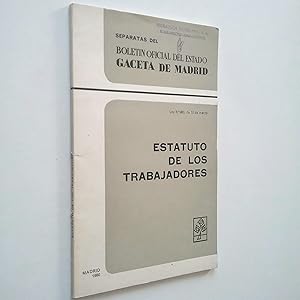 Immagine del venditore per Estatuto de los trabajadores. Separatas del Boletn Oficial del Estado venduto da MAUTALOS LIBRERA