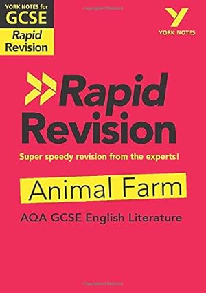 Seller image for York Notes for AQA GCSE (9-1) Rapid Revision: Animal Farm [Soft Cover ] for sale by booksXpress