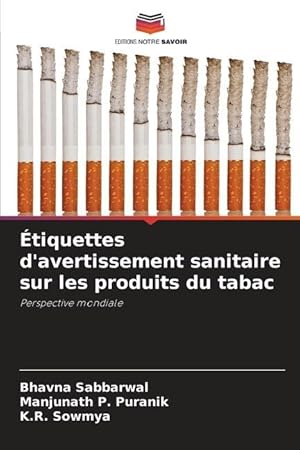 Seller image for tiquettes d\ avertissement sanitaire sur les produits du tabac for sale by moluna