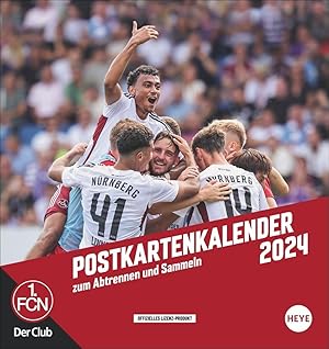 1. FC Nürnberg Postkartenkalender 2024