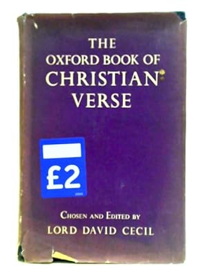 Bild des Verkufers fr The Oxford Book of Christian Verse zum Verkauf von World of Rare Books