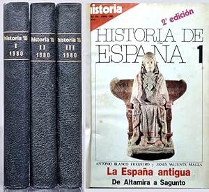 HISTORIA 16 - TRES TOMOS ( REVISTA HISTORIA DE ESPAÑA)