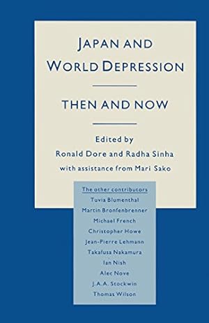 Imagen del vendedor de Japan and World Depression: Then and Now [Paperback ] a la venta por booksXpress