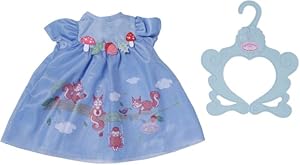 Baby Annabell Kleid blau Eichhoernchen