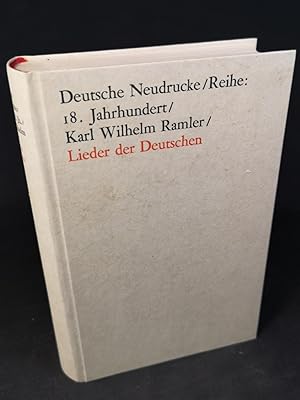Bild des Verkufers fr Lieder der Deutschen. zum Verkauf von ANTIQUARIAT Franke BRUDDENBOOKS