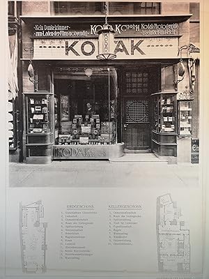 Lichtdruck um 1895. Verkaufslokal der Kodak-Gesellschaft. Berlin, Leipzigerstr. 114.