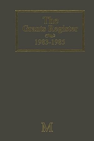 Image du vendeur pour The Grants Register 1983â  1985 [Paperback ] mis en vente par booksXpress