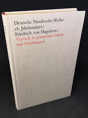 Bild des Verkufers fr Versuch in poetischen Fabeln und Erzehlungen. zum Verkauf von ANTIQUARIAT Franke BRUDDENBOOKS