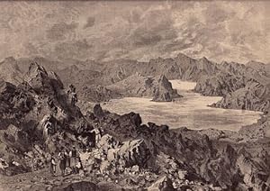 Die Bucht von Cattaro. Holzstich nach einer Originalzeichnung von J.J.Kirchner. Aus einer illustr...