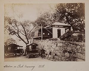 Album with Forty-One Albumen Photos of China, Mostly of Hong Kong (Victoria Peak, Hotel and Tramw...