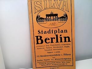 Silva Stadtplan Berlin umfassend: Britz, Friedrichsfelde, Johannisthal, Karlshorst, Pankow, Reini...