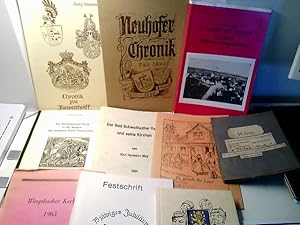 Konvolut: 9 div. Bände Chroniken, Festschriften und Karten über Taunusstein und seine verschieden...