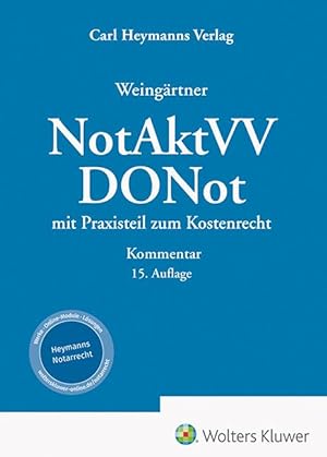 Seller image for Weingaertner, NotAktVV / DONot-Kommentar for sale by moluna