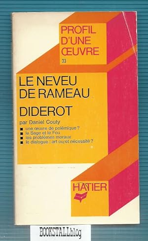 Le neveu de Rameau - Diderot : Profil D'une Oeuvre