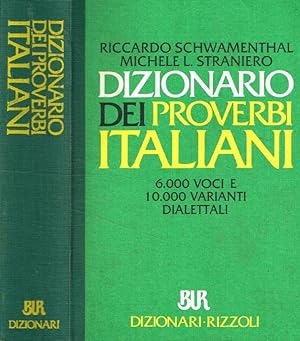 Immagine del venditore per Dizionario dei proverbi italiani con alcune varianti dialettali venduto da Biblioteca di Babele