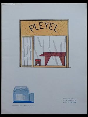 MOBILIER ET DECORATION JUIN 1925 - PIANO PLEYEL, RENE HERBST