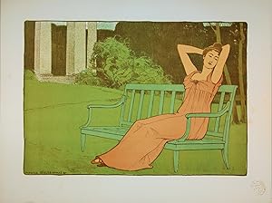 L'estampe Moderne.Corinne, Lithographie Originale