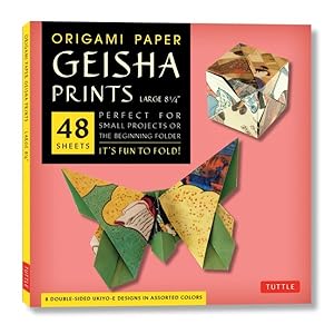Image du vendeur pour Origami Paper - Geisha Prints - Large 8 1/4in - 48 Sheets : Extra Large Tuttle Origami Paper: High-quality Origami Sheets Printed With 8 Different Designs (Instructions for 6 Projects Included) mis en vente par GreatBookPrices