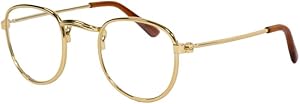 Pu-Lesebrille, gold