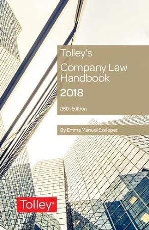 Seller image for Tolley's Company Law Handbook for sale by WeBuyBooks