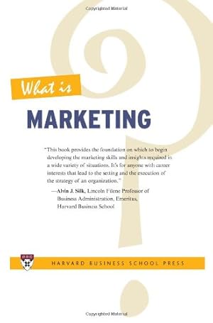 Seller image for What Is Marketing? by Review, Harvard Business, Silk, Alvin J. [Paperback ] for sale by booksXpress