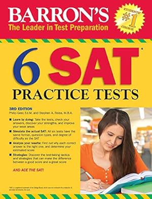 Bild des Verkufers fr Barron's 6 SAT Practice Tests [Soft Cover ] zum Verkauf von booksXpress