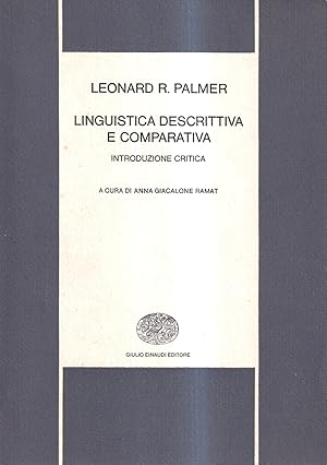 Linguistica descrittiva e comparativa. Introduzione critica