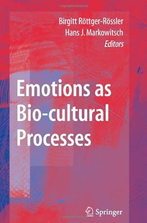 Imagen del vendedor de Emotions as Bio-cultural Processes [Paperback ] a la venta por booksXpress