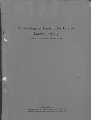 Bild des Verkufers fr archaeological finds in the city of london, 1963-4 zum Verkauf von WeBuyBooks