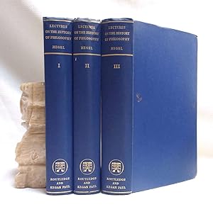 Seller image for Hegel's Lectures on the History of Philosophy (Complete in Three Volumes) for sale by Book House in Dinkytown, IOBA
