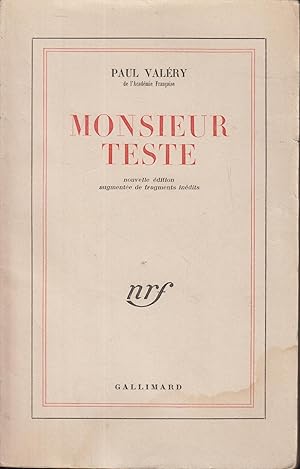 Image du vendeur pour Monsieur Teste, mis en vente par PRISCA