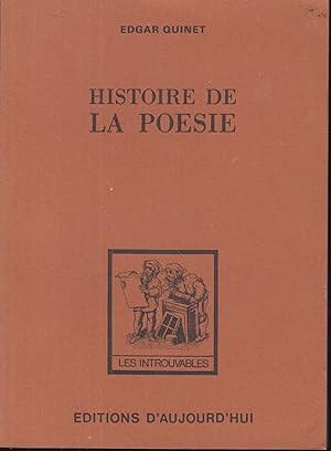 Image du vendeur pour Histoire de la posie mis en vente par PRISCA