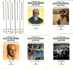 Seller image for HISTORIA DEL SOCIALISMO ESPAOL. [Cinco volmenes. Completo] Vol. 1: 1870-1909 / Vol. 2: 1909-1931 / Vol. 3: 1931-1939 / Vol. 4: 1939-1977 / Vol. 5: 1977-1988. for sale by Librera Anticuaria Galgo