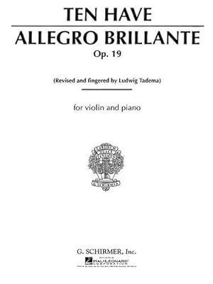 Bild des Verkufers fr Allegro Brillante, Op. 19 by G. Schirmer, Inc. [Paperback ] zum Verkauf von booksXpress