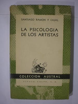 Imagen del vendedor de La psicologa de los artistas. Austral 1200 a la venta por Librera Antonio Azorn