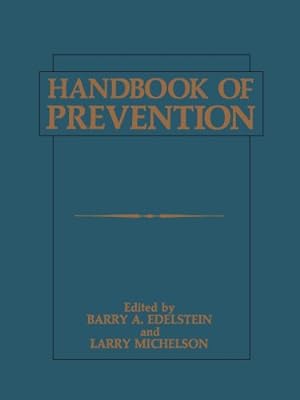 Seller image for Handbook of Prevention by Edelstein, Barry A. [Paperback ] for sale by booksXpress