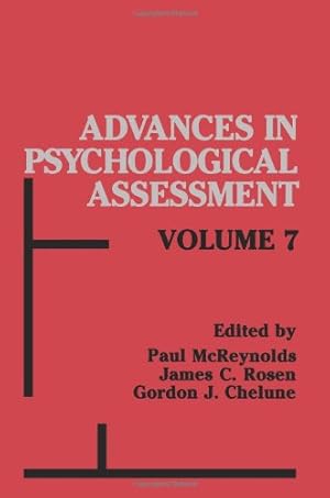 Seller image for Advances in Psychological Assessment: Volume 7 (Advances in Psychological Assessment (7)) by Mcreynolds, Paul [Paperback ] for sale by booksXpress