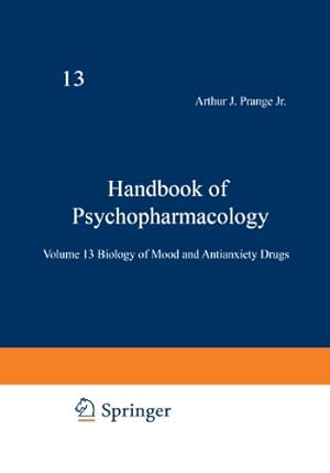 Seller image for Handbook of Psychopharmacology: Volume 13 Biology Of Mood And Antianxiety Drugs by Iversen, Leslie [Paperback ] for sale by booksXpress
