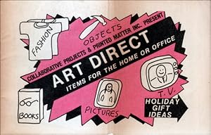 Imagen del vendedor de Collaborative Projects & Printed Matter Inc. Present : Art Direct, Items for the Home or Office a la venta por Specific Object / David Platzker