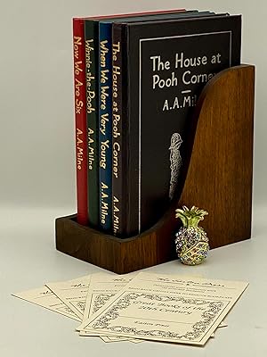Seller image for 4V WINNIE THE POOH The House at Pooh Corner When We Were Very Young Now We Are Six Easton Press Collectors LIMITED VINTAGE Edition FULL LEATHER ILLUSTRATED SCARCE with ORIGINAL BOOKCASE!! for sale by highqualityproducts