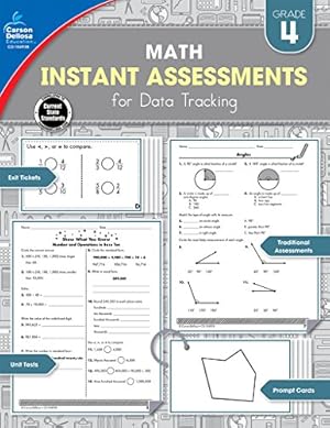 Imagen del vendedor de Instant Assessments for Data Tracking, Grade 4: Math [Soft Cover ] a la venta por booksXpress